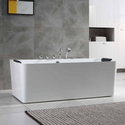 Empava EMPV-67AIS03 side profile in a gray marble bathroom