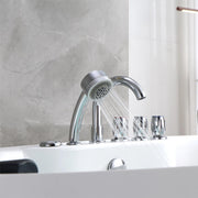 Empava EMPV-67AIS13 chrome hand shower and control knobs close-up