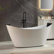 Empava EMPV-67AIS38-BN angled side view beside a vanity