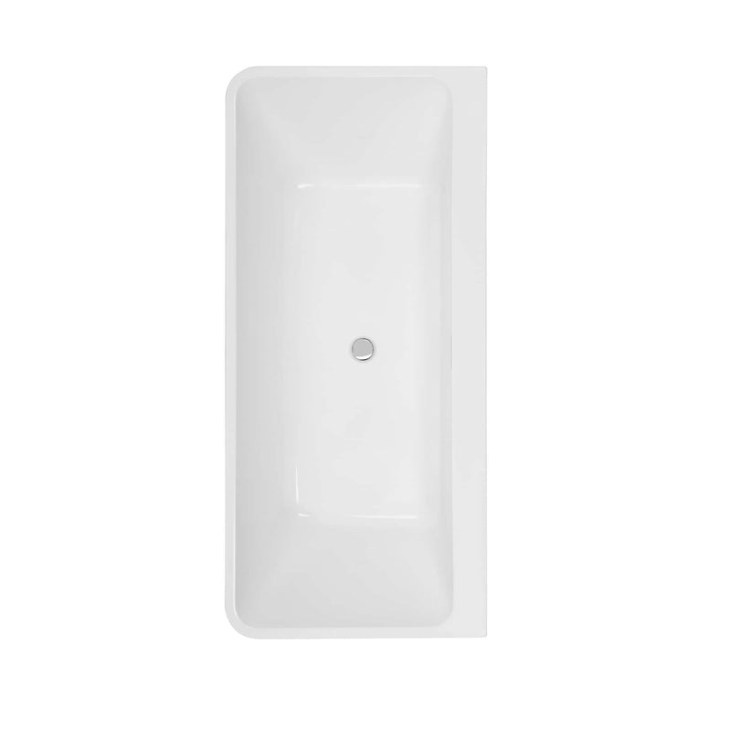 Empava EMPV-67FT1516 top view showing center drain
