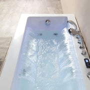 Empava EMPV-67JT351LED waterfall cascade into the LED-lit tub