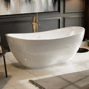 Empava EMPV-69FT1603 three-quarter view with gold floor faucet