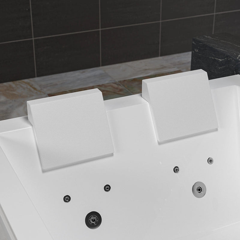 Empava EMPV-71PRO04 two white headrests with back jets