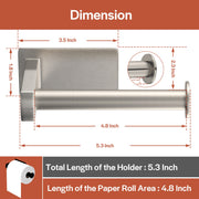 Empava EMPV-BAS10 dimension chart: overall length, 4.8" roll area, 3.5" plate