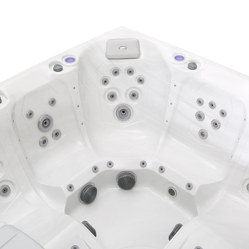 Empava EMPV-SPA3550 interior seats lined with massage jets