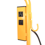 fa 300k6 yellow warehouse dock trailer fan with mobile power outlets.