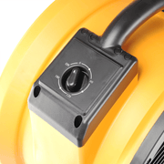 fa 300k6 yellow warehouse dock trailer fan with mobile trolley timer.