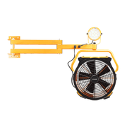 fa 420k2 warehouse dock trailer fan with wall mount arm main image.