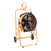 fa 420k6 yellow warehouse dock trailer fan with mobile trolley main image.