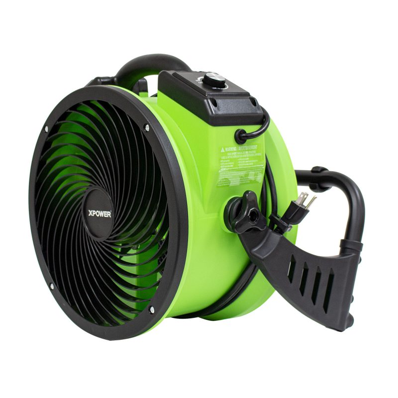 xpower fc-250d right view with rack folded back