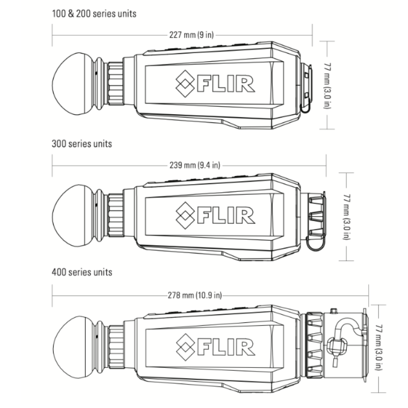 FLIR SCION OTM266 Outdoor Thermal Monocular 60Hz 640x512 18mm 24° FOV (image 4)