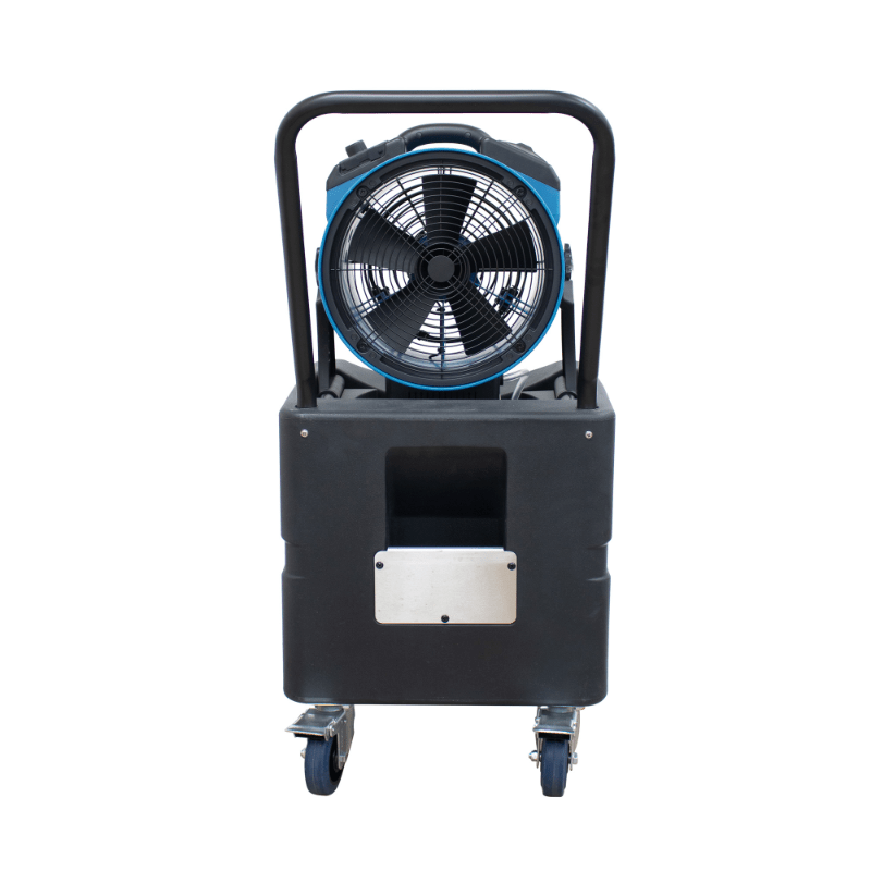 fm 65wbk misting fan with water tank back view.