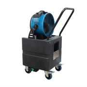 fm 65wbk misting fan with water tank right angel back view.