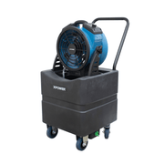 fm 65wbk misting fan with water tank right angel view.