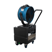 fm 88wk misting fan with water tank back angle view.