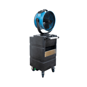 fm 88wk2 misting fan with water tank back left angle view.
