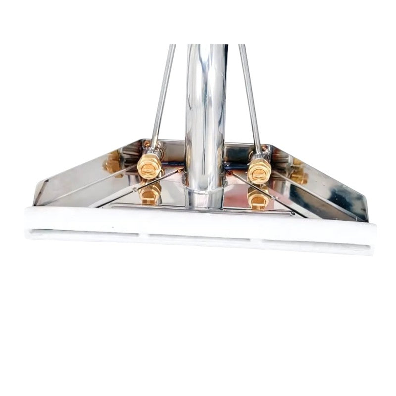 front angle view of edic 1012ac gl 12 teflon carpet wand glide for easy maneuvering.
