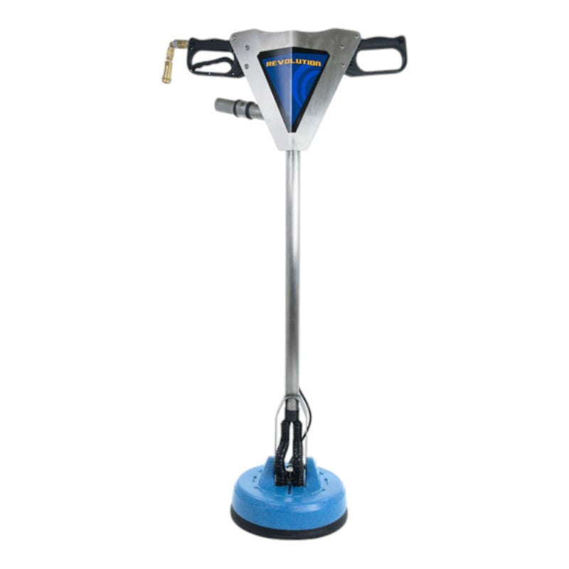 front view of edic 1200rev revolution tile and grout cleaning tool for precise cleaning.