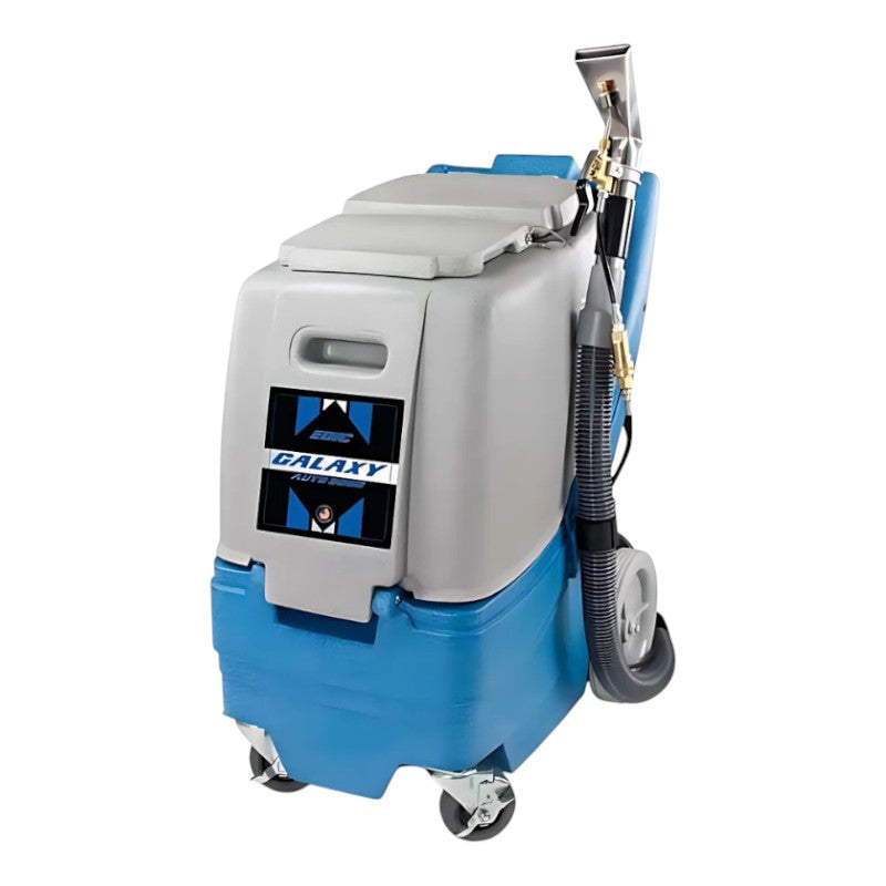 front view of edic 3139bx eh galaxy 3000 heated carpet and upholstery extractor for powerful cleaning performance.