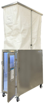 HEPACART 74 AutoLift door end open, work permit holder on the door