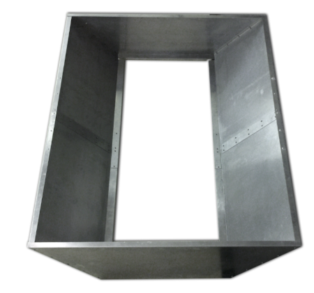 Multiple Tile Adapter for HEPACART, open aluminum frame that spans several ceiling tiles