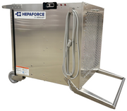 HEPAFORCE AIR 2100 with perforated grille face, coiled power cord and fold-out handle