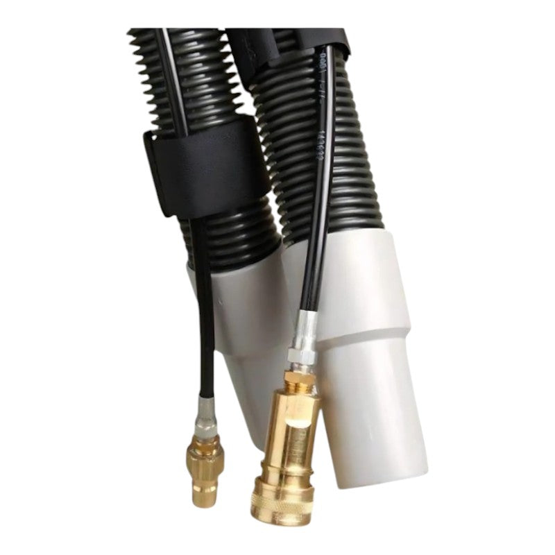 high pressure edic 1040ac hp 15 vacuum and solution hose assembly for professional carpet cleaning.