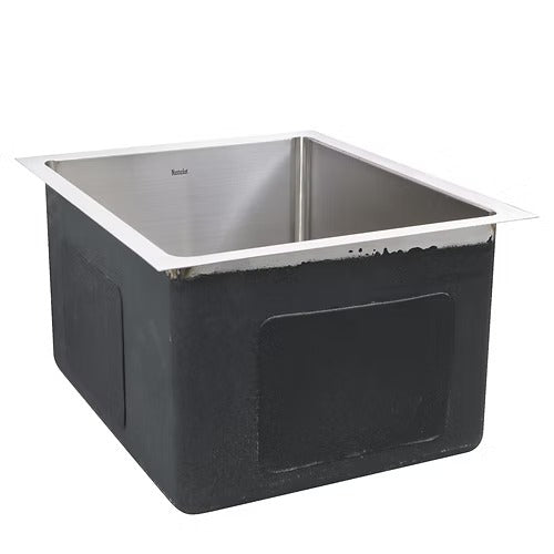 Nantucket Sinks SR1815 15" Pro Series Rectangle Undermount Small Radius Stainless Steel Bar/Prep Sink