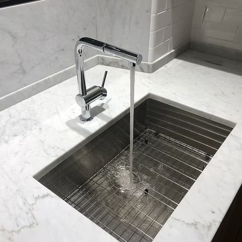 Nantucket Sinks ZR2818-8-16 28" Pro Series Large Single Bowl Undermount Zero Radius Stainless Steel Kitchen Sink (image 3)