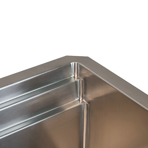 Nantucket Sinks SR-PS-4220-16 Small radius 42inch pro series large prep station single bowl undermount stainless steel kitchen sink with compatible accessories