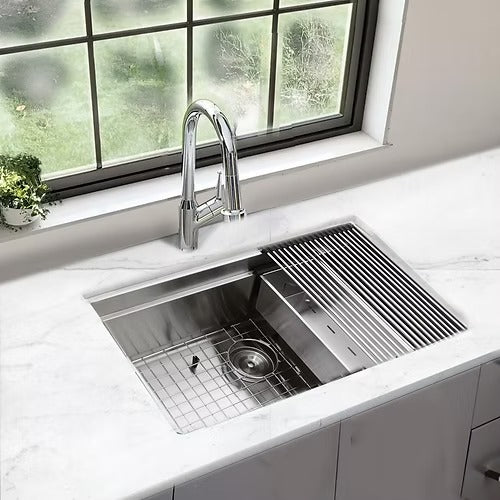 Nantucket SR-PS-3220-16 - 32" Small Radius Undermount Kitchen Sink Stainless Steel (image 3)