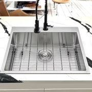Nantucket Sinks SR2522-16 Pro series small radius topmount single hole stainless steel drop in kitchen sink , 16 gauge (image 7)