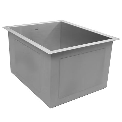 Nantucket Sinks ZR1815 15" Pro Series Rectangle Undermount Zero Radius Stainless Steel Bar/Prep Sink