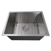 Nantucket sinks SR2318-12-16 Pro series rectangle single bowl undermount small radius corners stainless steel kitchen sink (image 2)