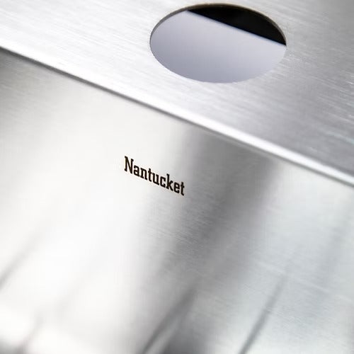 Nantucket Sinks SR2522-5.5-16 Pro Series Small Radius Topmount Single Hole ADA Kitchen Sink (image 7)