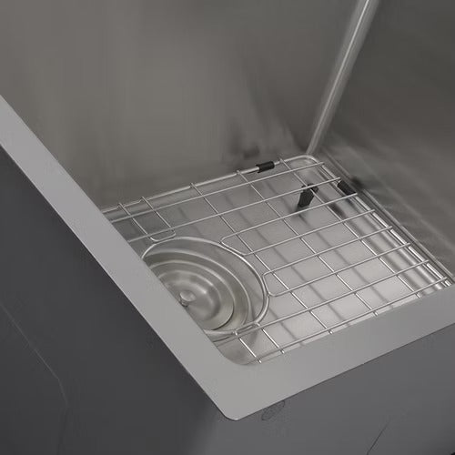 Nantucket sinks SR2318-12-16 Pro series rectangle single bowl undermount small radius corners stainless steel kitchen sink (image 4)