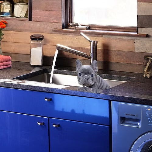 Nantucket sinks SR3018-12-16 30" stainless steel laundry sink with 12" bowl depth