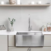 Nantucket Sinks Apron2420SR-16 24" Pro Series Single Bowl Farmhouse Apron Front Stainless Steel Kitchen Sink (image 8)