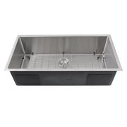 Nantucket Sinks SR3618-16 36" Pro Series Oversized Single Bowl Undermount Small Radius Stainless Steel Kitchen Sink (image 1)