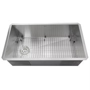 Nantucket Sinks ZR3218-OSD 32" Pro Series Large Single Bowl Undermount Small Radius Stainless Steel Kitchen Sink (image 1)