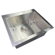 Nantucket Sinks SR2522-16 Pro series small radius topmount single hole stainless steel drop in kitchen sink , 16 gauge (image 1)