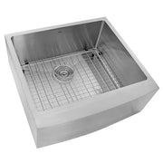 Nantucket Sinks Apron2420SR-16 24" Pro Series Single Bowl Farmhouse Apron Front Stainless Steel Kitchen Sink (image 1)