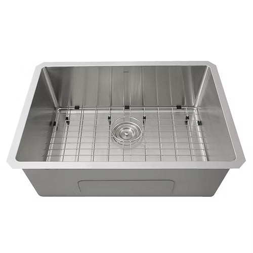 Nantucket Sinks SR2818-16 Pro Series Rectangle Single Bowl Undermount Small Radius Corners Stainless Steel Kitchen Sink (image 1)