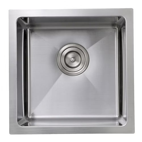 Nantucket Sinks SR1515 15" Pro Series Square Undermount Small Radius Stainless Steel Bar/Prep Sink