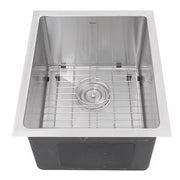 Nantucket Sinks SR1815 15" Pro Series Rectangle Undermount Small Radius Stainless Steel Bar/Prep Sink (image 1)