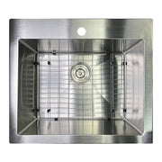Nantucket Sinks SR2522-16 Pro series small radius topmount single hole stainless steel drop in kitchen sink , 16 gauge (image 2)