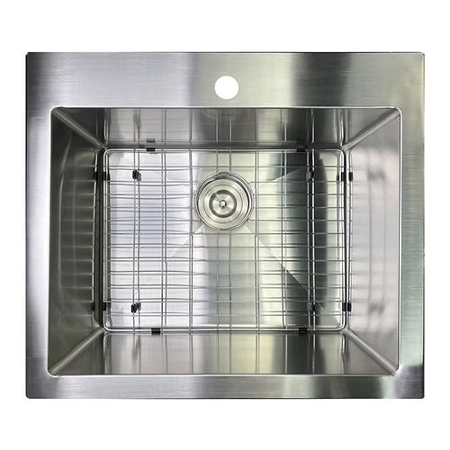 Nantucket Sinks SR2522-16 Pro series small radius topmount single hole stainless steel drop in kitchen sink , 16 gauge (image 2)