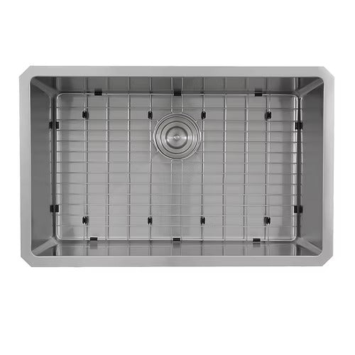 Nantucket Sinks SR3018 Pro Series Rectangle Single Bowl Undermount Small Radius Corners Stainless Steel Kitchen Sink (image 2)
