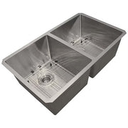 Nantucket Sinks SR3219-DE-16 Double equal small radius undermount stainless sink (image 2)