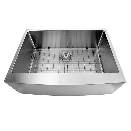 Nantucket Sinks Apron302010SR-16 30" Pro Series Single Bowl Farmhouse Apron Front Stainless Steel Kitchen Sink (image 2)